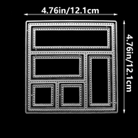 Matrice de découpe en métal pour albums photo DIY, boîtes cadeaux, cartes en papier, cartes de vœux et scrapbooking