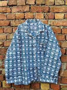 Ensemble de pyjama en coton imprimé à la main pour femmes, tissu léger et respirant, idéal pour se détendre à la maison et pour la nuit - Product Image 5