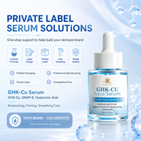 Sérum Visage au Cuivre GHK Cu avec SNAP 8 et Acide Hyaluronique – Soin Hydratant Léger et Raffermissant – Marque Privée 30ml
