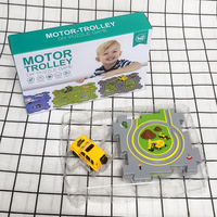 Juguete de rompecabezas de avión y coche de riel eléctrico DIY para niños, montaje gratuito hecho de plástico duradero con una escena de mapa de la ciudad