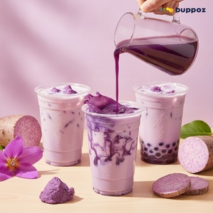 น้ำเชื่อมเผือกไต้หวัน 2.5 กก. แบบขวดเข้มข้น สำหรับชานมไข่มุก ชานม กาแฟ ร้านค้า รับผลิตแบบ OEM แบรนด์ส่วนตัว - Product Image 4
