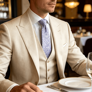 Cravates de luxe populaires pour hommes à motif cachemire, cravate en soie 100% personnalisée pour hommes, pour affaires et mariages - Product Image 2
