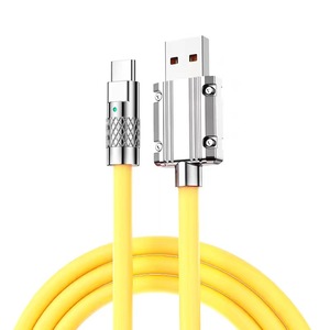 X320 120W Cable de carga súper rápida Metal Aleación de zinc Silicona líquida Micro Usb Tipo-c Cargador Cable DE DATOS Android - Product Image 4
