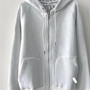 Giacca con Cappuccio in Spandex a Doppia <span class=keywords><strong>Cerniera</strong></span>, <span class=keywords><strong>Cardigan</strong></span> Lavorato a Maglia, Moda Autunno 2025 per Uomo e Donna - Product Image 4