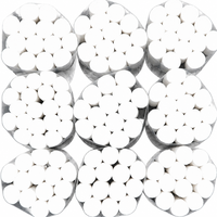 Rouleaux de coton dentaire sans peluches 3/4 po (18 mm) à absorption rapide, en pur coton, consommables dentaires jetables pour cliniques dentaires