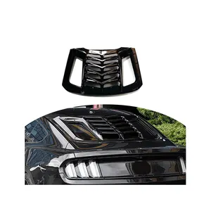 Para Ford Mustang 2010-2016 clásico piezas negro trasero de plástico ventana persianas para mustang