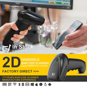 เครื่องอ่านบาร์โค้ด Xincode แบบมือถือ 1D 2D QR ไร้สาย ใช้เลเซอร์ สำหรับใบเสร็จรับเงิน เครื่องบันทึกเงินสด การจัดการสินค้าคงคลัง ช็อปปิ้ง ธนาคาร เช็ค และระบบ POS - Product Image 1