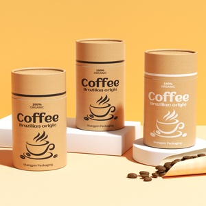 Tube en carton personnalisé imprimé pour café, emballage rond en carton pour thé, boîte cadeau pour grains de café - Product Image 6