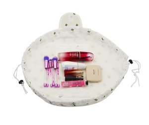 Lazy <b>Drawstring</b> <b>Makeup</b> <b>Bag</b> Large Capacity Waterproof Portable Cosmetics Storage Pouch for Women and Girls - Product Image 3