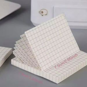 Bloc de Notas Adhesivas con Patrón a Cuadros de 3x3 Pulgadas, 50 Hojas, Fácil de Escribir, Multiusos, para Estudiantes y Oficina - Product Image 2