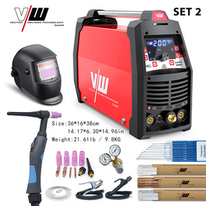 Soldadora TIG <span class=keywords><strong>de</strong></span> Arco <span class=keywords><strong>de</strong></span> Argón VECTOR AC DC con Pulsos, 220V, Inversor IGBT, para Aluminio, Casco <span class=keywords><strong>de</strong></span> Soldadura, Serie London2400 - Product Image 3