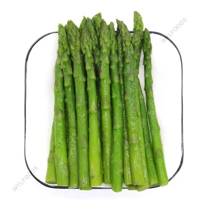 नए सत्र के जमे हुए हरी asparagus भाला