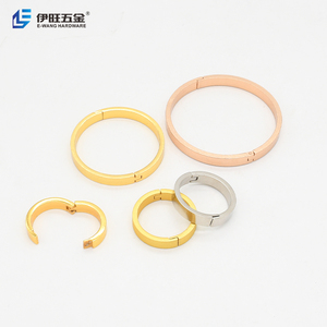 YIWANG Nhẫn Cuốn Sổ Rời Hình Lá Nhẫn Cuốn Sách Bằng Kim Loại Màu Vàng Kẹp Cuốn Sổ Ghi Nhớ - Product Image 2