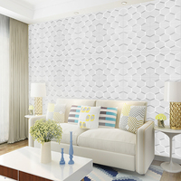 Diverses couleurs de papier peint décoratif intérieur et extérieur PVC panneau mural 3D pour décoration murale