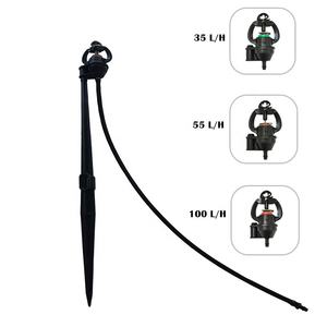 Kit de micro arroseur à compensation de pression avec piquet au sol et <span class=keywords><strong>tuyau</strong></span> d'eau pour l'irrigation des plantes agricoles - Product Image 2