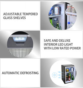 Présentoir de porte en verre simple <span class=keywords><strong>Petit</strong></span> réfrigérateur Fournisseur Ventes Mini réfrigérateur de bar portable de 40L pour hôtel et chocolat avec congélateur - Product Image 5