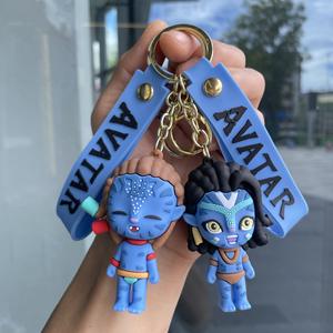 Cute Blue Elf Plastic Keychain Avatar Doll <strong>Toy</strong> Machine Bag Pendant Car Small Gift - Product Image 2