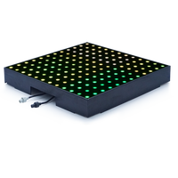 Plancher de danse LED à pixels pour DJ, 50*50*7cm, éclairage extérieur, disco, vidéo numérique, plexiglas, scène de mariage, IP65, 15W, vert, rouge