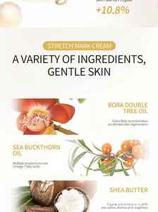 Crème <span class=keywords><strong>anti</strong></span>-vergetures au beurre de karité OEM personnalisée pour massages de <span class=keywords><strong>grossesse</strong></span> et usage corporel - Product Image 5