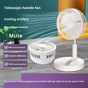 Ventilatore Elettrico Pieghevole Telescopico da Terra per Uso Domestico, Portatile, ad Alta Potenza, Ricaricabile, con Batteria a Lunga Durata, Mini USB (<span class=keywords><strong>Non</strong></span> USA) - Product Image 5