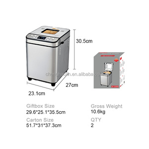 Máquina para Hacer Pan con Bandeja Antiadherente y Temporizador, Máquina para Hacer Pan Totalmente Automática para el Hogar, Pantalla LCD, Máquina para Amasar y Fermentar - Product Image 4