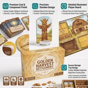 F Narrative Board Game with Velvet Bag Fogra Certified Tactile Eco-AR Double-sided Full Cold Foil Double-door Presentation <b>Box</b> - Product Image 3