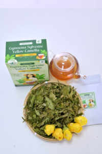 Supports Antioxidant Activity Vietnam NMPT Gymnema Sylvestre Yellow Camellia Flower Dried Herbal <b>Tea</b> <b>Bag</b> Blends Premium Health - Product Image 4