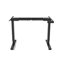 Cadre de bureau électrique à deux moteurs ergonomiques à chaud chargement maximum 80kgs sans cadre de Table assis-debout supérieur 2 étapes cadre solide pour la maison