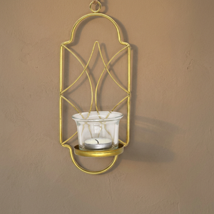 Contemporary Metal Wall Mounted Candlestick Holder Nordic Style Christmas Hanging <b>Candle</b> <b>Sconce</b> - Product Image 3