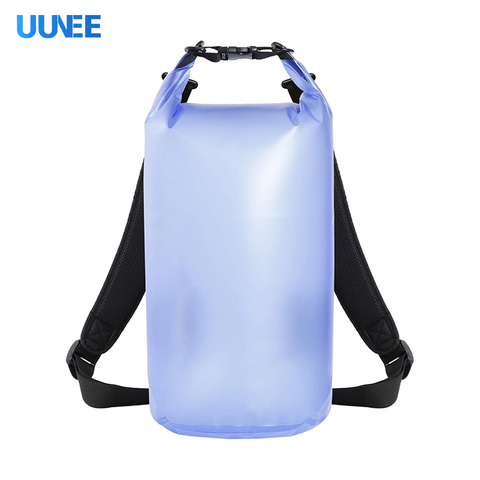 Custom Logo Sport Portable Clear Waterproof Dry Bag 2L 5L 10L 15L 20L with Pocket for Kayaking and Climbing