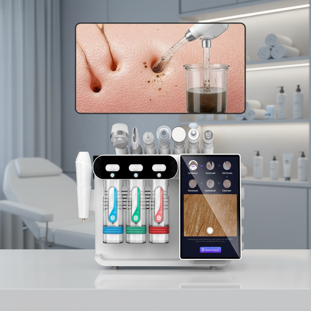 NewFace Premium Quality Hydra Beauty Machine Desktop Portable Skin Whiten All-in-One 8 in 1 Skin Analysis Facial Machine