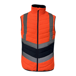 Best Selling Safety Vest With Reflective Tape Vest Unisex Work Wear Body Warmer <strong>Gilet</strong> - Product Image 1