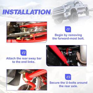 MARVELAND Barre stabilisatrice arrière anti-roulis pour TOYOTA TUNDRA 2007-2021 - Product Image 5