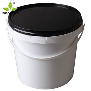 Seau d'emballage en plastique Support couleur personnalisé Impression Vente directe d'usine Seau 13L en plastique avec couvercle - Product Image 2