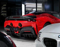 Kit bodi spoiler serat karbon kering, kit bodi ekor spoiler gaya OEM ditingkatkan untuk Ferrari SF90