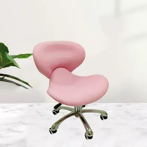 새로운 디자인 핫 핑크 네일 살롱 가구 매니큐어 의자 사무실 바 이발소 치과 보조 의자 핑크 살롱 의자 의자
