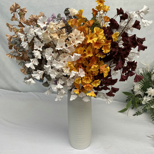Long Cypress <b>Artificial</b> <b>Flowers</b> High Branch Arrangement 102cm Autumn Color Wedding Room Decoration - Product Image 4