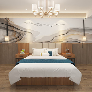 Economical <b>Cheap</b> Hotel <b>Bed</b> & Furniture <b>Set</b> <b>Mattress</b> <b>Sets</b> for Hotel Room Furniture - Product Image 2