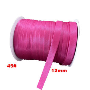 2026 NUEVO KJ Colors 1,2 cm Double Bias Bind Tape Poliéster Stain Bias Bind Ribbon para prendas de vestir - Product Image 5