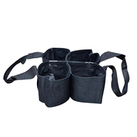 Sac de transport personnalisé en polyester Oxford 600D pour quatre boules de lawn bowling, pour intérieur et extérieur (sans boules)