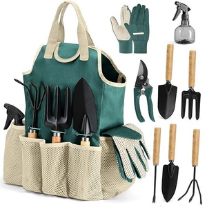 9-Piece Industrial Outdoor <strong>Garden</strong> <strong>Tool</strong> <strong>Set</strong> with Scissors for Gardening Landscaping &amp; Terrace Use-Gift - Product Image 3