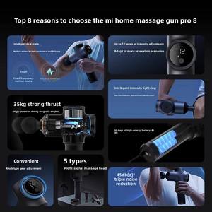 <span class=keywords><strong>Pistolet</strong></span> de massage en <span class=keywords><strong>silicone</strong></span> Mijia Fascia Gun <span class=keywords><strong>Pro</strong></span>, 35 kg de force de poussée, double mode, 12 niveaux d'intensité réglable, multifonctionnel, professionnel - Product Image 2