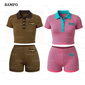 Custom Logo <strong>Women</strong> <strong>s</strong> <strong>Sets</strong> Two Piece Lounge Wear <strong>Set</strong> for <strong>Women</strong> Cotton Ribbed Leggings and Crop Top Loungewear <strong>Sets</strong> - Product Image 6