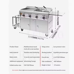Remolque de Comida Móvil, Camión de Helados de Acero Inoxidable para Comida Rápida, Carro de Catering Personalizado para Hot Dogs - Product Image 3