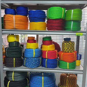 Индивидуальный прочный трехпрядный цветной крученый страховочный трос из полиэтилена, высокопрочный, 16 мм, сертифицированный ISO9001, для упаковки и использования - Product Image 5