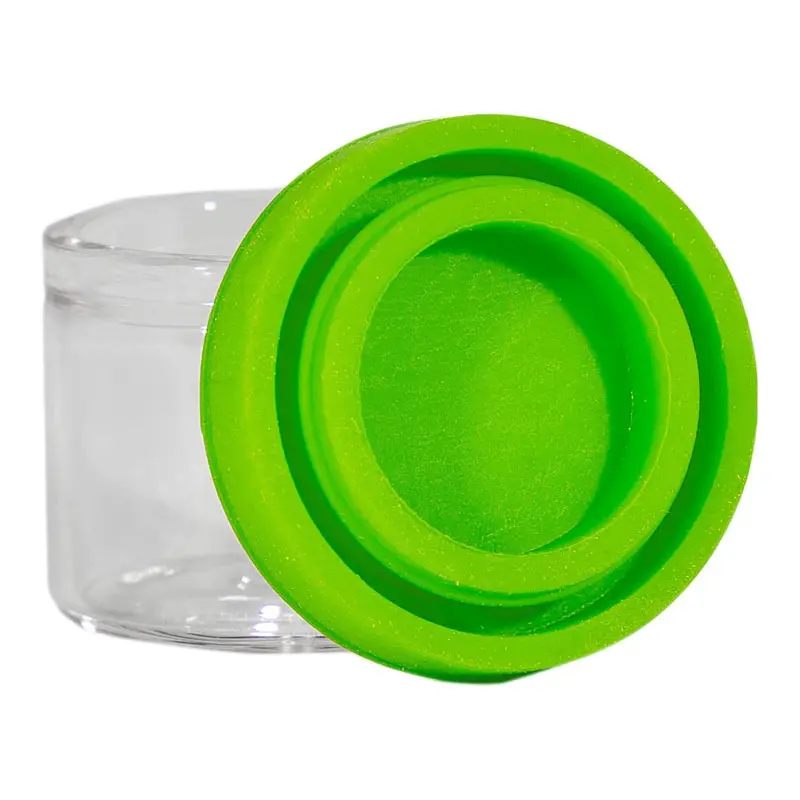 5 ml 6 ml Mini-Glas-Konzentratbehälter-Glas mit Silikondeckeln für Öl