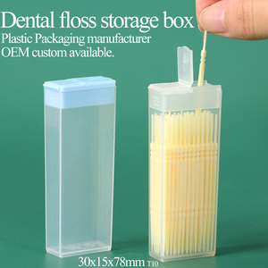 Estuche de viaje SUNSHING para hilo dental, contenedor de hilo dental, mini caja para hisopos de algodón, dispensador de palillos de plástico, estuche de almacenamiento. - Product Image 1