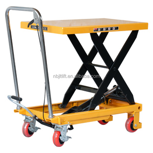 Pt300a Jt300a 300kg 0.9m एकल कैंची मैनुअल हाइड्रोलिक लिफ्ट प्लेटफॉर्म मोबाइल मैनुअल प्लेटफॉर्म लिफ्ट टेबल होस्ट - Product Image 1