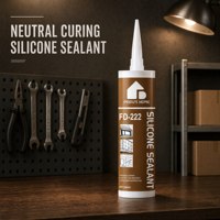 Scellant silicone structurel à module élevé, durcissement neutre, résistant aux intempéries, stable aux UV, pour murs-rideaux en verre et aluminium