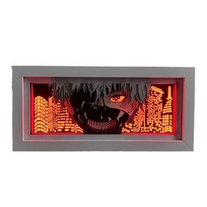 Décoration de chambre anime japonaise, ornement de bureau, lampe de nuit <span class=keywords><strong>Sasuke</strong></span> <span class=keywords><strong>Uchiha</strong></span> Skunk, lampe à cadre de bande dessinée, cadeaux décoratifs, ornement anime - Product Image 4